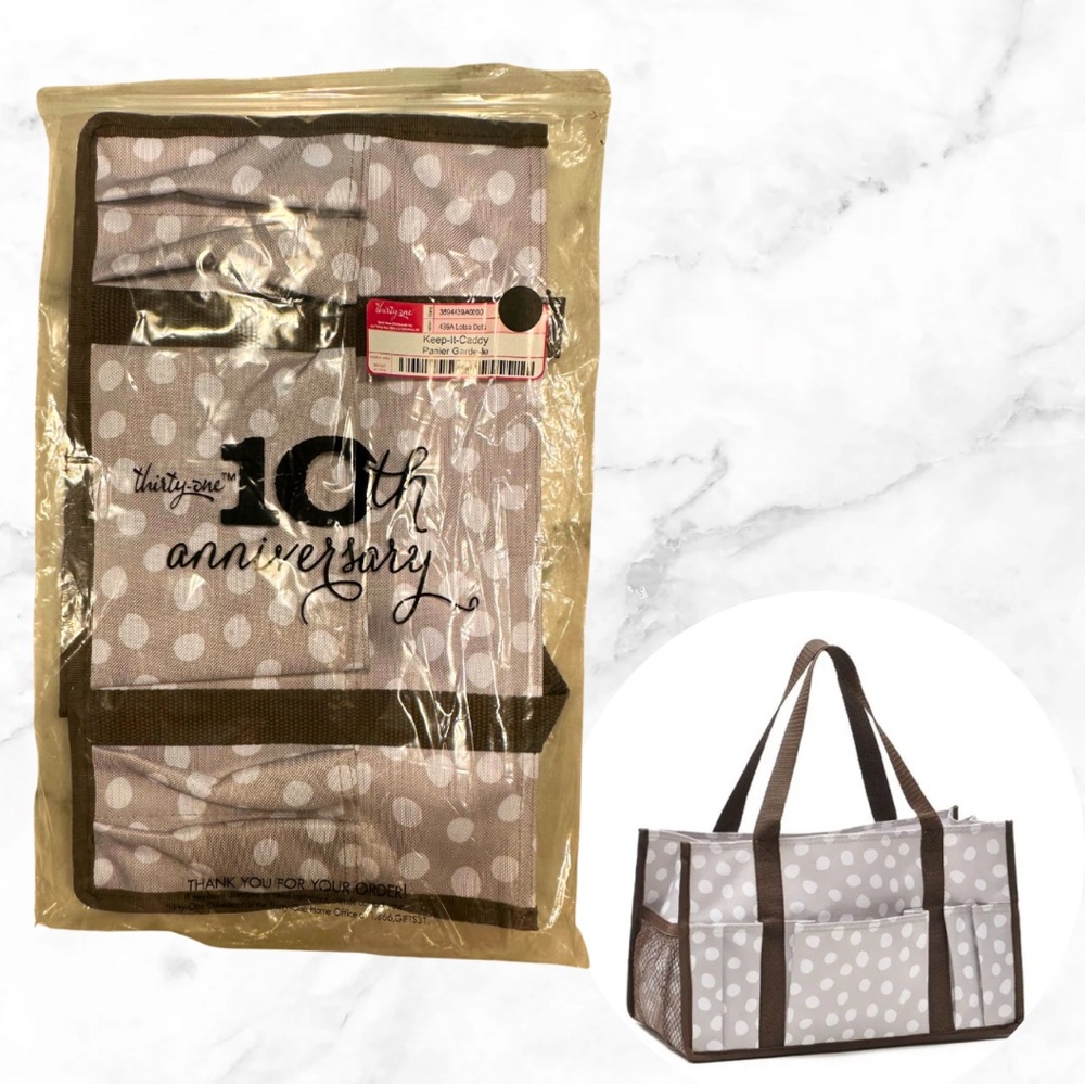 NEW thirty-one Keep-It-Caddy in Lotsa Dot - Style 3894